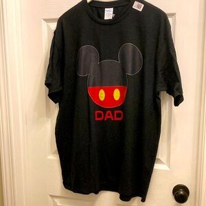 NWT Disney Dad Tshirt black short sleeve XL